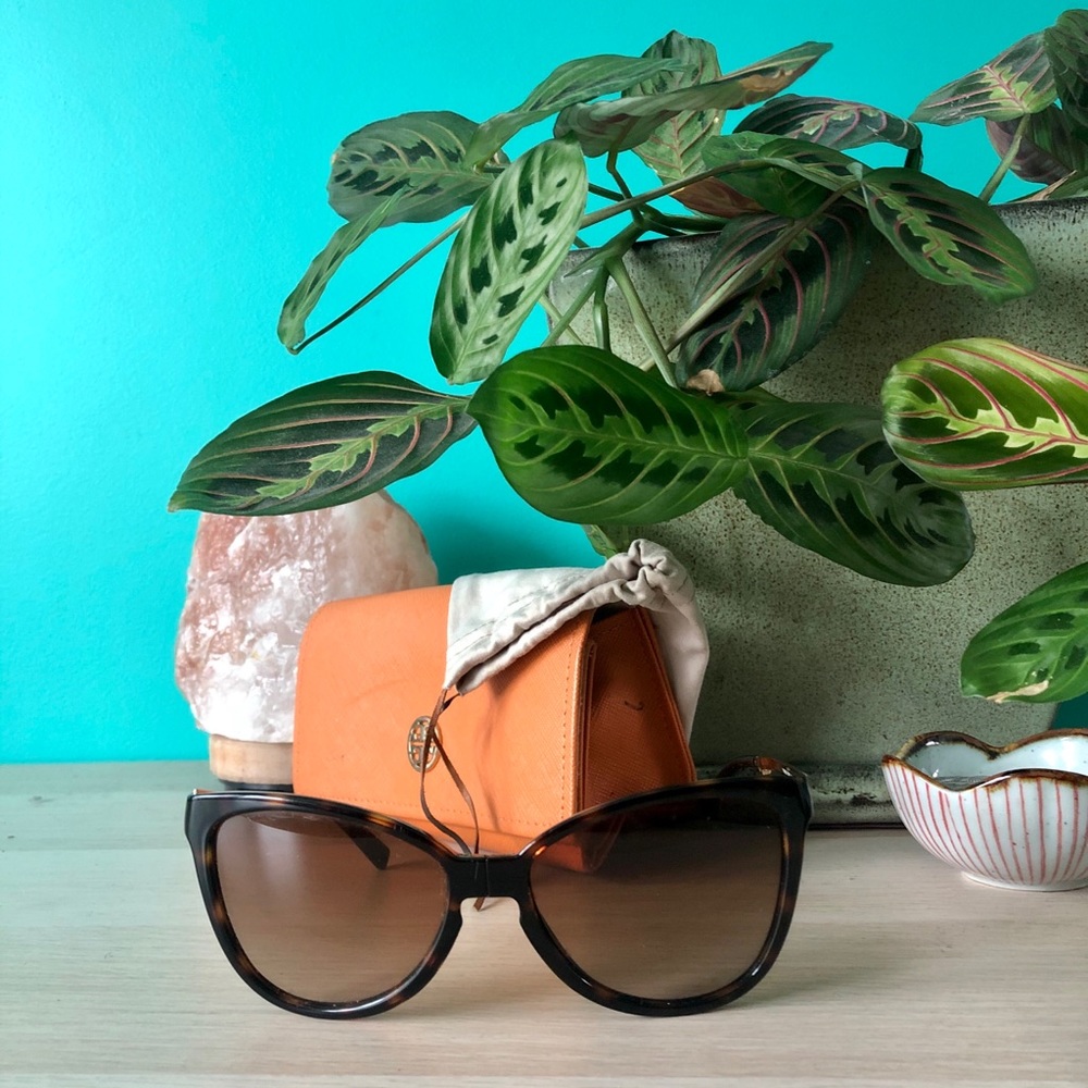 Tory Burch Collapsible Folding Cat Eye Sunglasses
